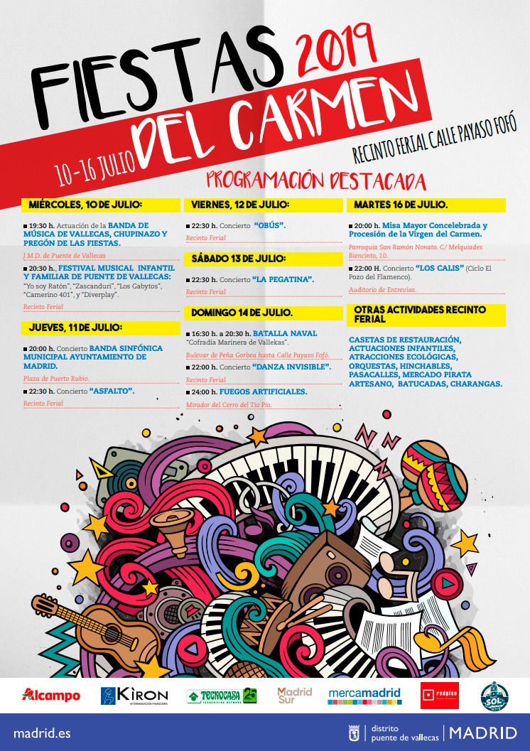 fiestas del carmen de vallecas 2019 programa