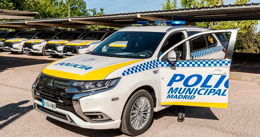 mitsubishi outlander policia municipal de madrid