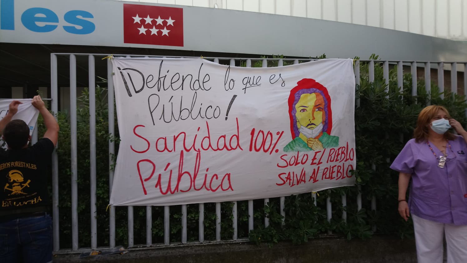 Pancarta Móstoles