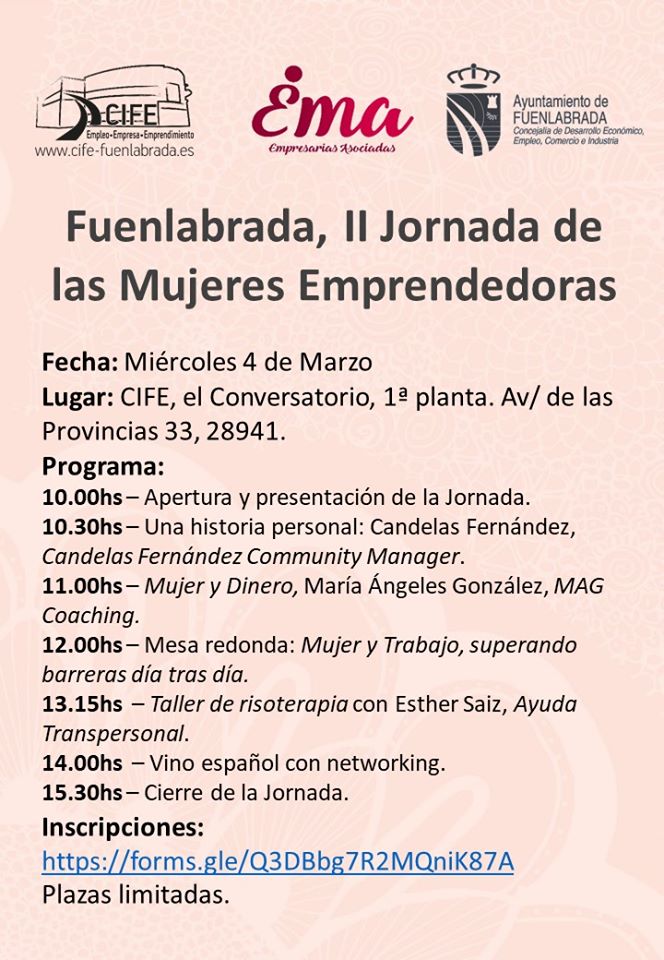 Programación II Jornada de las Mujeres Emprendedoras