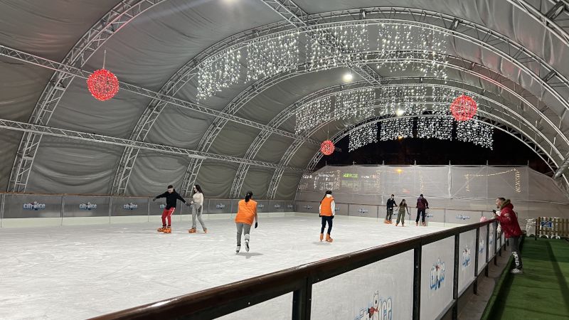 Pista de Hielo del ferial. Imagen: Ana Hernando