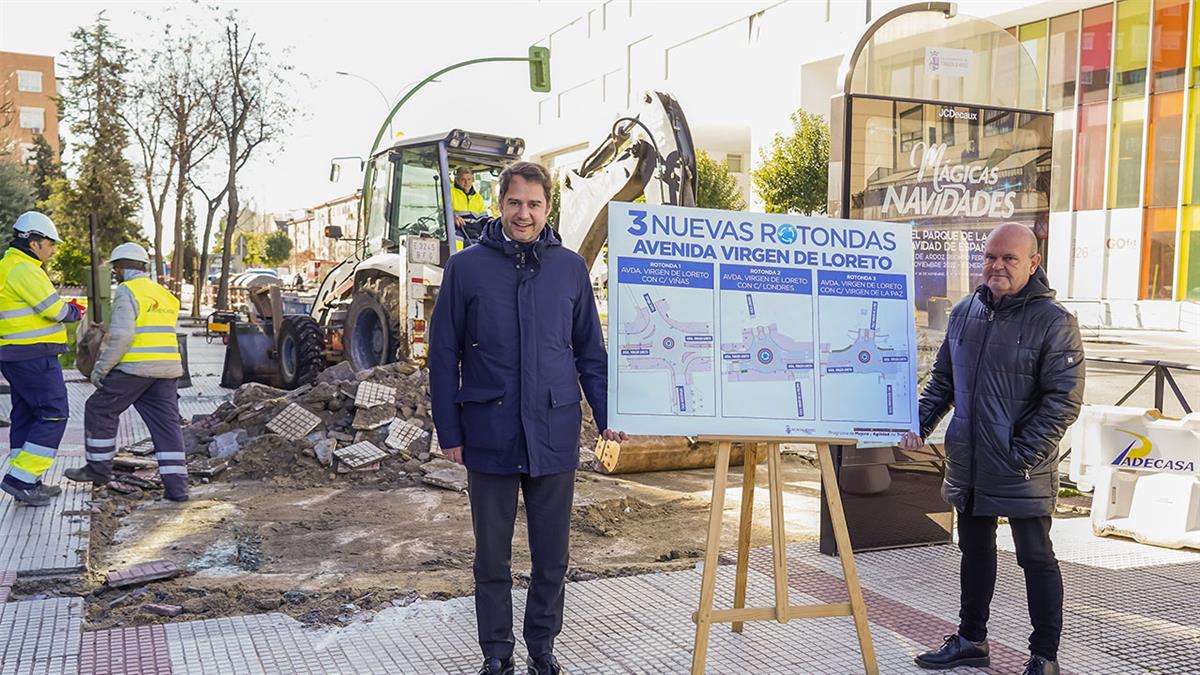 Se construirán en la avenida Virgen de Loreto en los cruces con calle Virgen de la Paz, calle Londres y calle Viñas