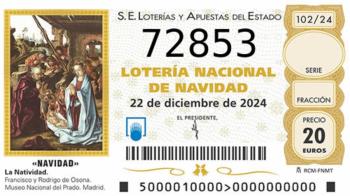 72853, segundo quinto premio de este sorteo de Navidad