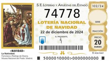 74778, tercer 5º premio de este sorteo de Navidad