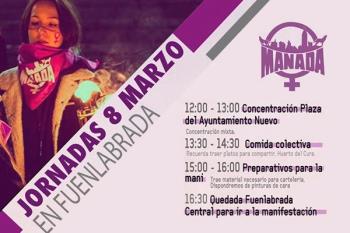 El colectivo feminista de Fuenlabrada, anima a todos los vecinos y vecinas a participar en el programa del próximo viernes