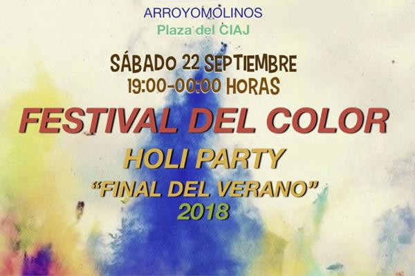 La ‘Holi Party’ llena de color Arroyomolinos