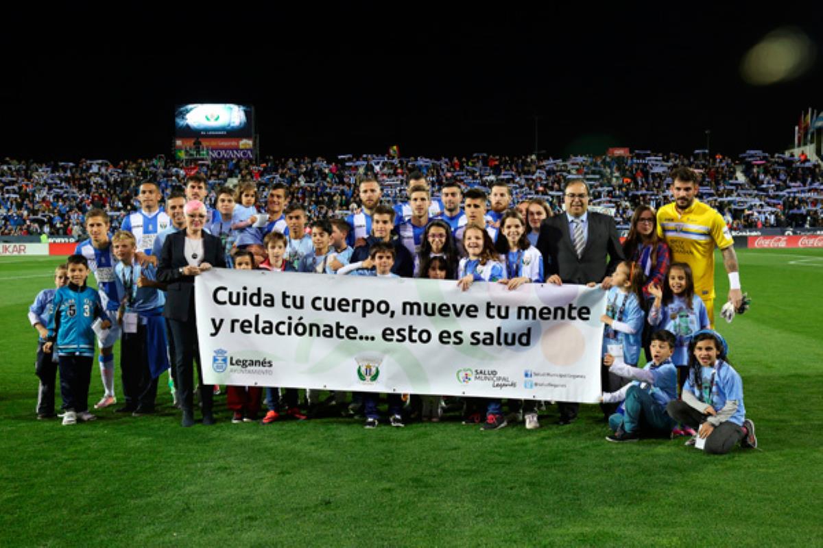 La campaña ‘Cuida tu cuerpo, mueve tu mente y relaciónate… esto es salud’, protagonista en el partido del Lega frente al Real Madrid