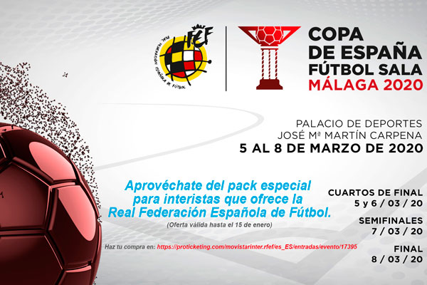 La Federación lanza un pack especial para seguir el campeonato del 5 al 8 de marzo
