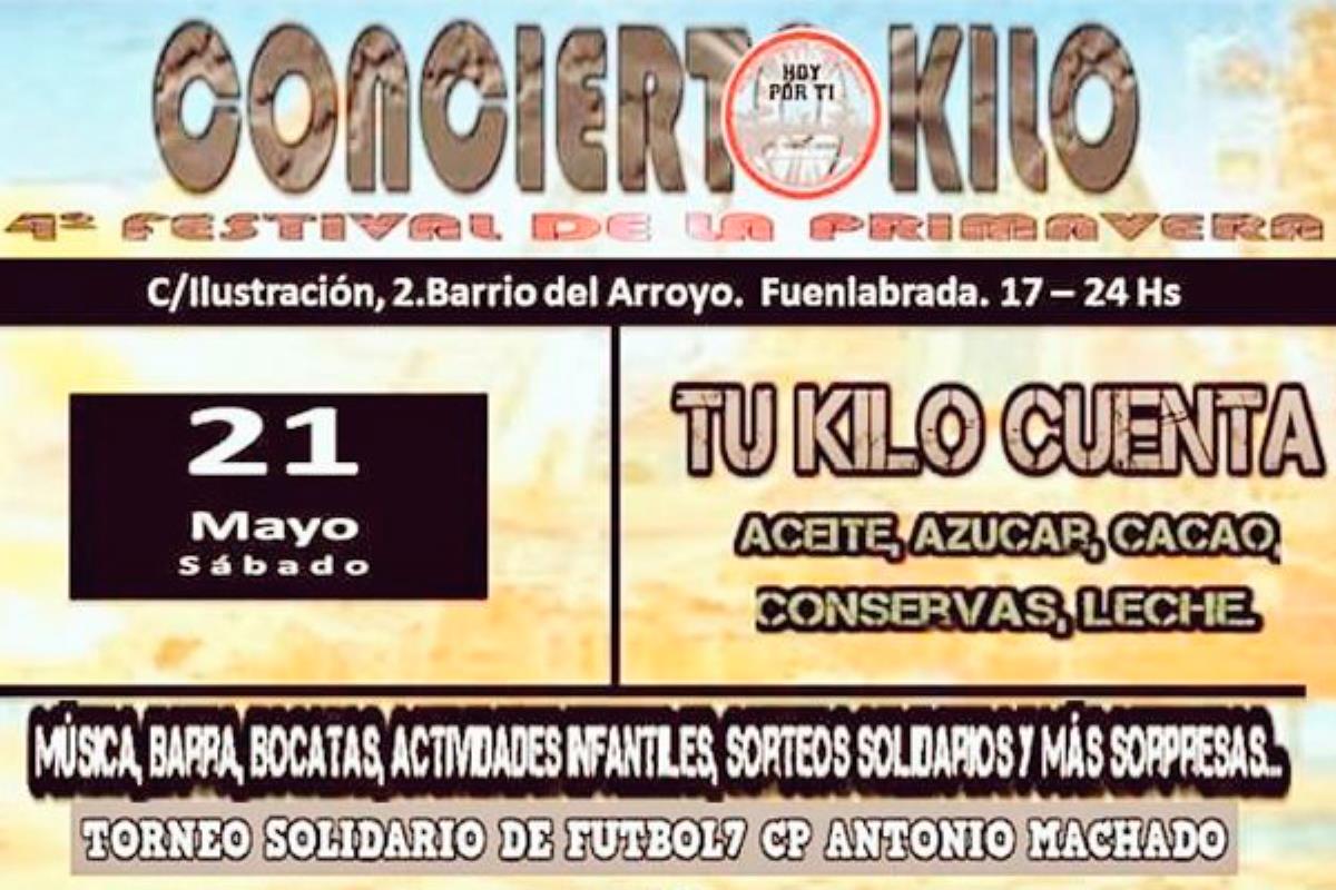 La plataforma fuenlabreña "Hoy por ti" invita a los fuenlabreños a este evento el próximo sábado 21 de mayo