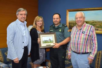 El jefe del puesto del cuartel villaodonense se ha mostrado muy agradecido por el reconocimiento