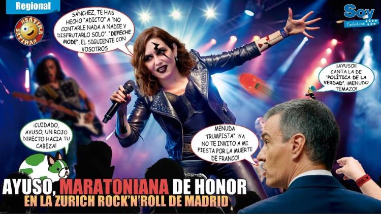 Ayuso, Maratoniana de Honor en la Zurich Rock´N´Roll de Madrid