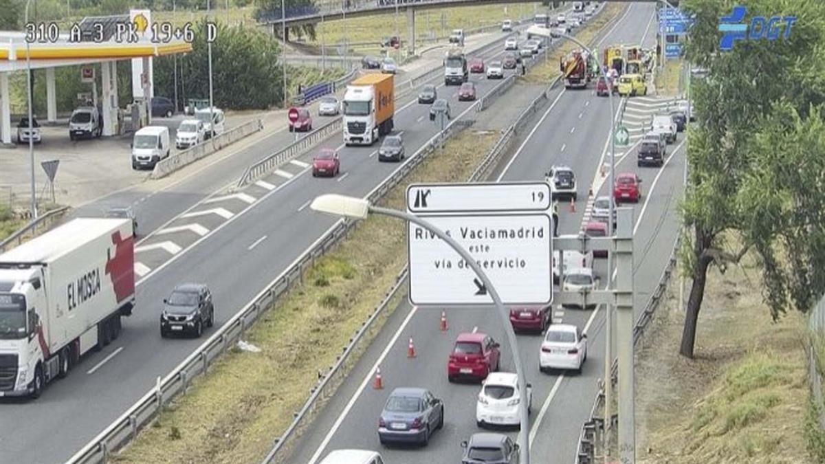 Hay importantes retenciones en esta carretera, a la altura del kilometro 19 en Rivas