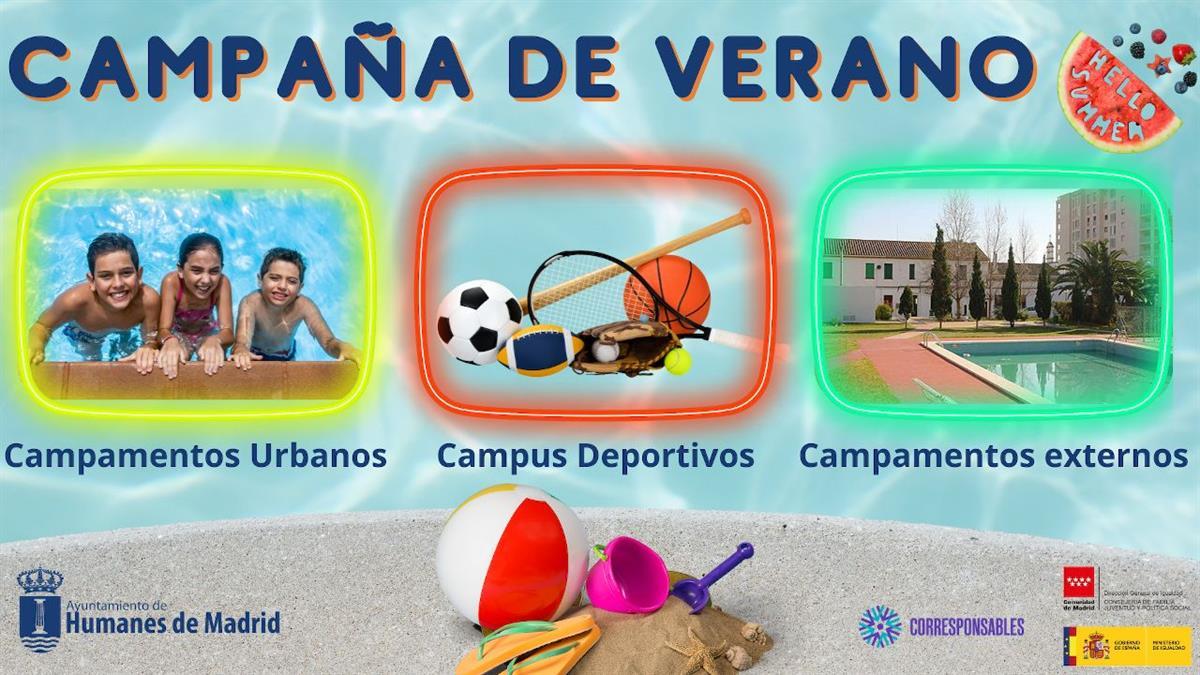 El Ayuntamiento de Humanes ha preparado la Campaña de Verano 2024 para ayudar a conciliar vida laboral y familiar