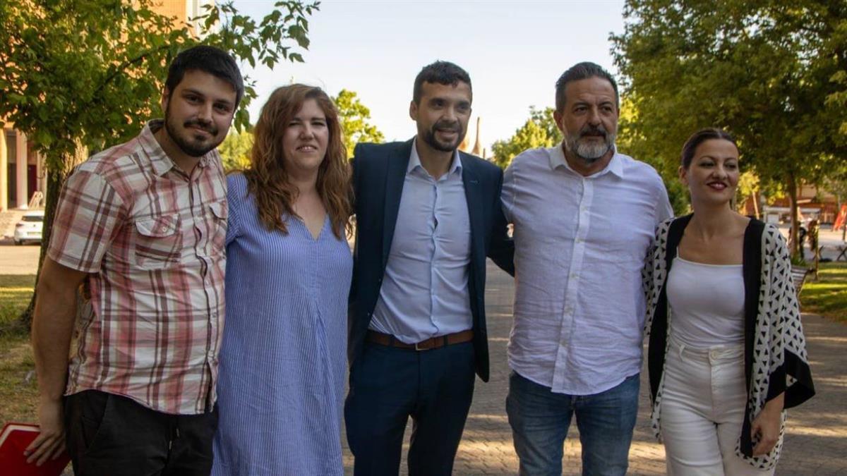 El candidato por Sumar al Parlamento europeo, Manu Pineda, ha visitado la ciudad