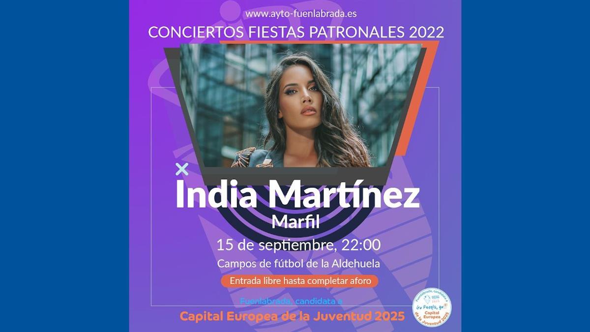 La cantante cordobesa llega el 15 de septiembre a Fuenlabrada con su exitosa gira ’90 minutos más’