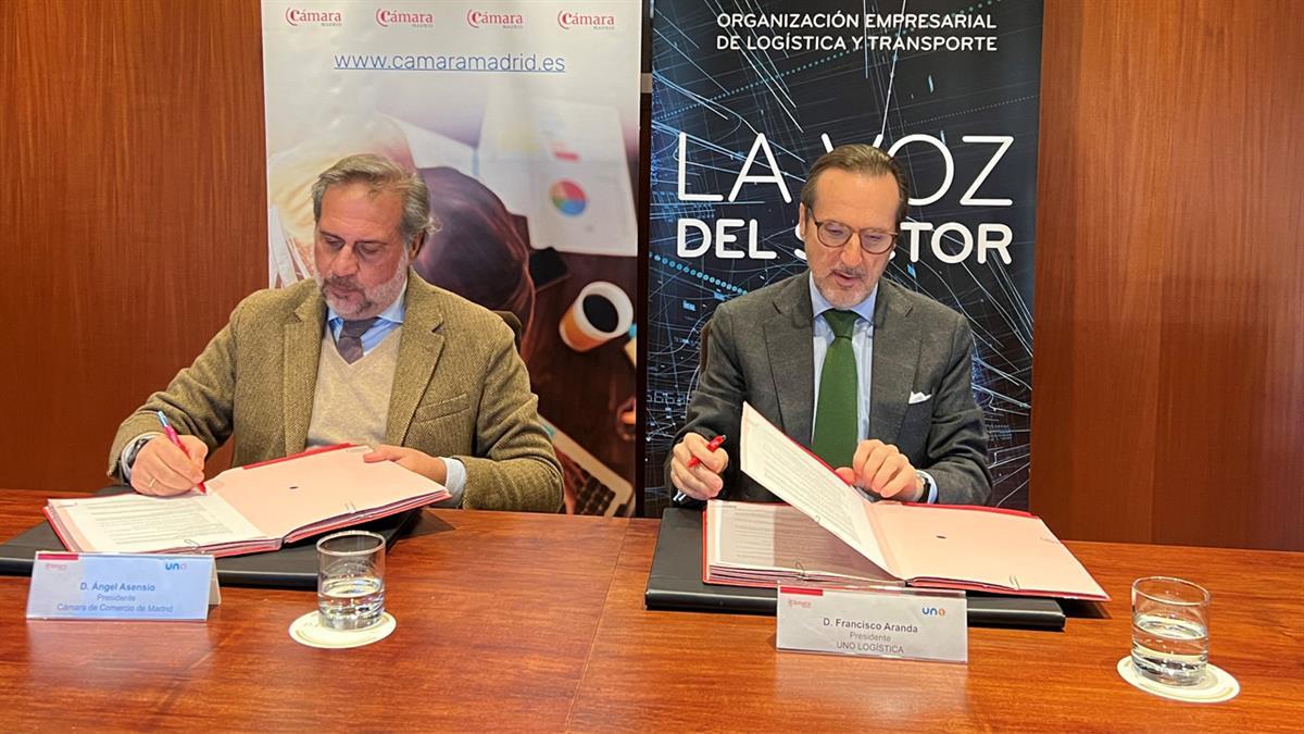 El acuerdo firmado entre UNO y Cámara de Comercio busca promocionar el sector logístico de la Comunidad