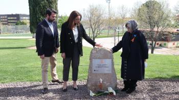 El Parque de Fuentelucha cuenta a partir de hoy con un monumento a las víctimas de tráfico