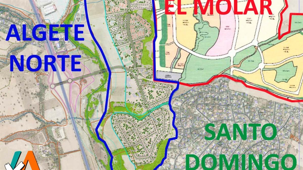 El desarrollo del SAU-21 afecta directamente a la urbanización Santo Domingo