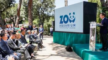 El alcalde ha participado en el acto de presentación oficial de los “dos nuevos vecinos de Madrid”, presidido por la reina Sofía
