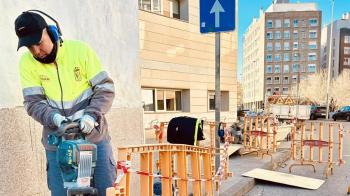 El último punto del municipio sobre el que se está actuando es en el Paseo de la Estación