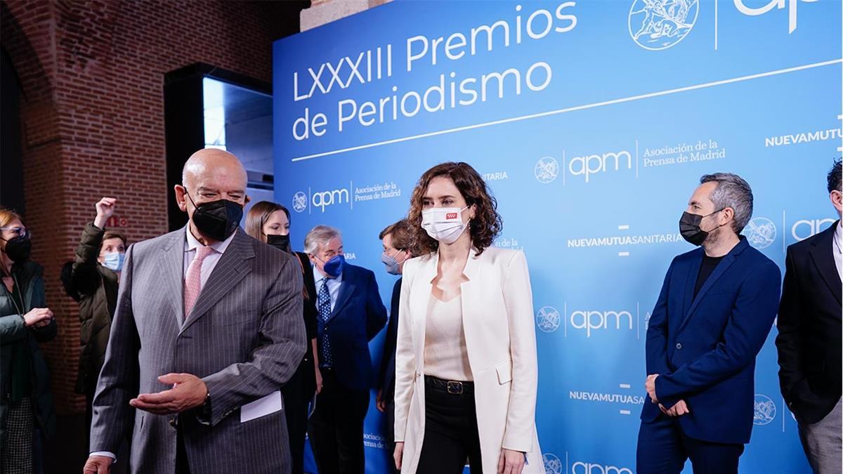 La presidenta destaca a los “valientes” que están informando en la guerra de Rusia en los Premios APM de Periodismo 2021