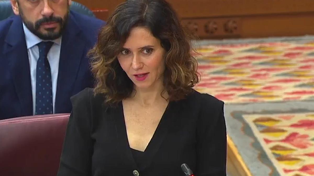 La presidenta de la Comunidad de Madrid saca a la palestra el 'Caso Errejón' 