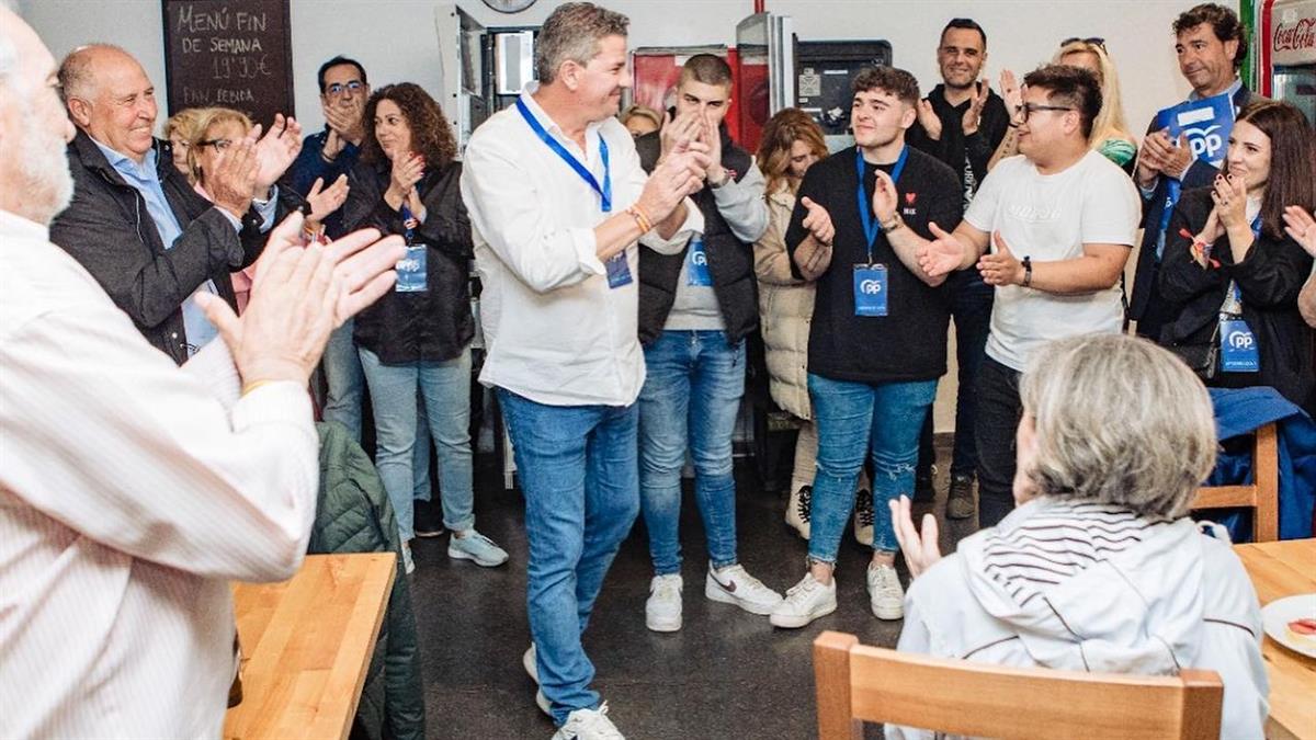 El candidato popular consigue mayoría absoluta en esta segunda vez que concurre a las elecciones municipales de nuestro pueblo.