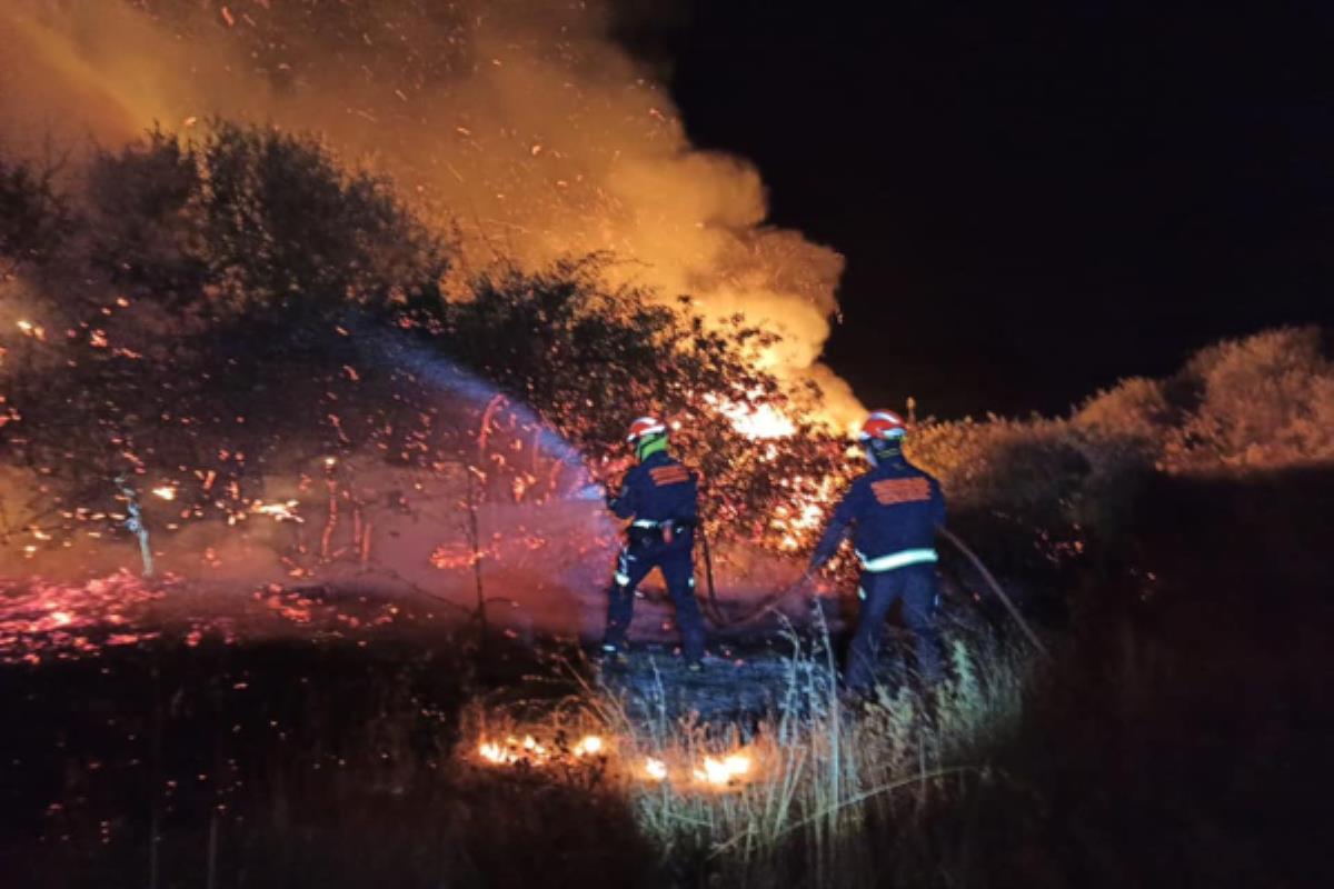 Se detectaron una columna de humo en el término municipal de Batres