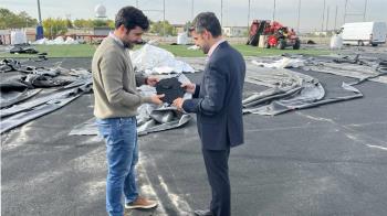 Se han iniciado las obras remodelación del campo de fútbol 2 del Polideportivo Municipal