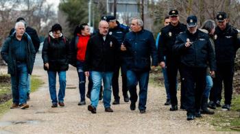 El alcalde visita, junto al Delegado del Gobierno en Madrid, las zonas afectadas por la crecida del caudal