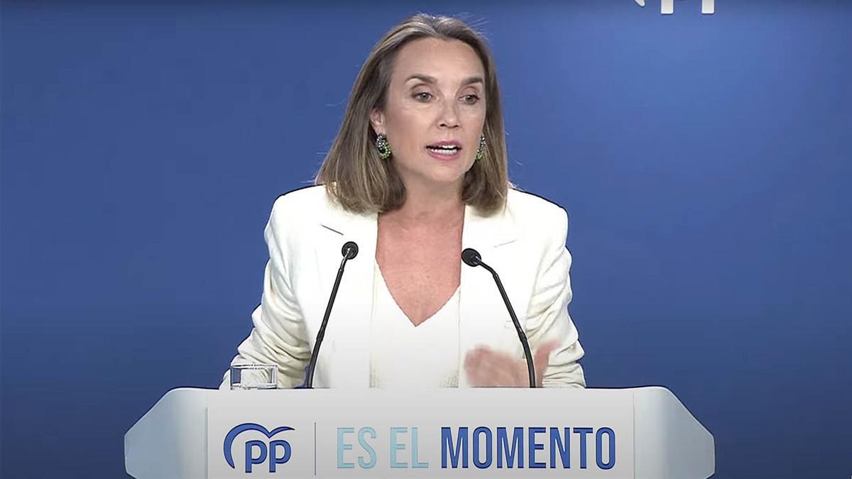 La secretaria general del partido defiende la investidura de Feijóo