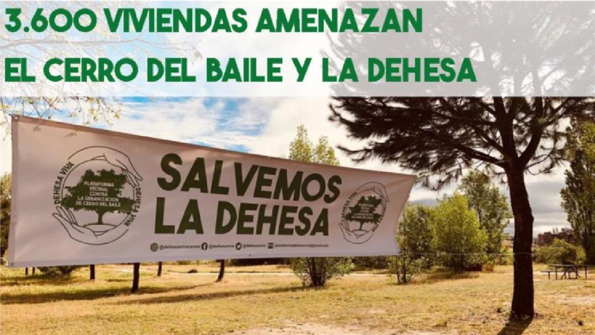 La organización se opone a la urbanización de la zona del Cerro del Baile y a la ampliación de la M50