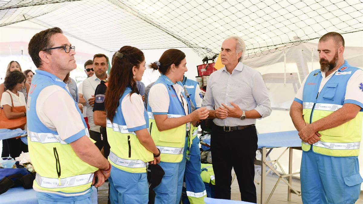 La Comunidad de Madrid levanta un hospital de campaña en la localidad