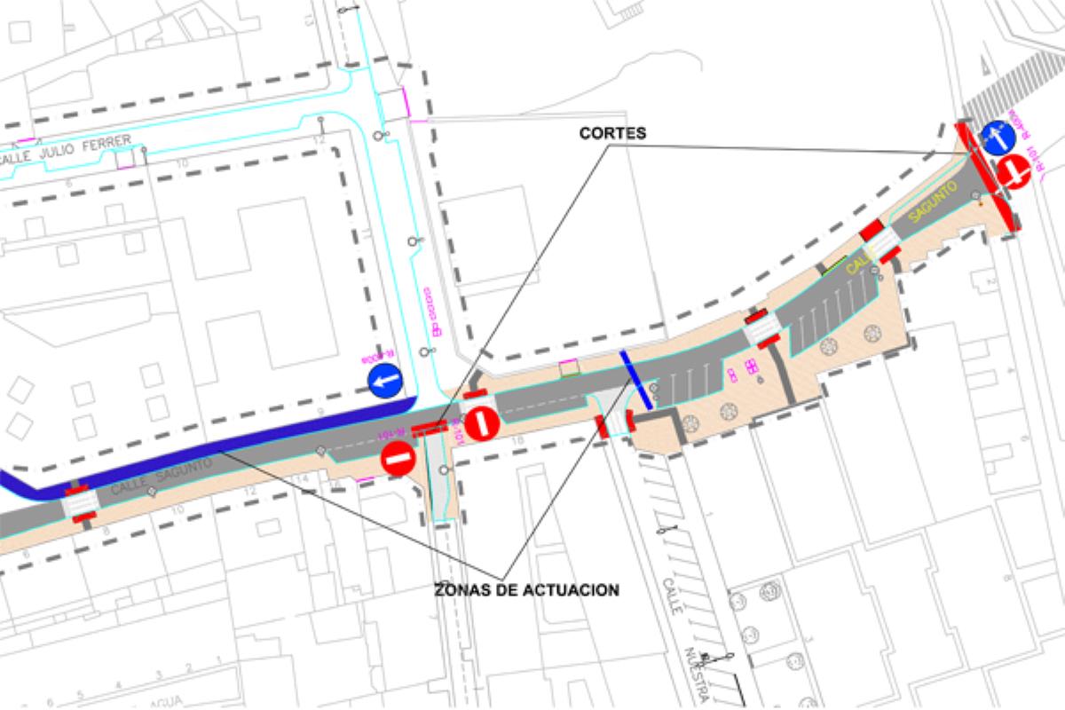 El corte de la calle se extenderá desde este lunes 20 de abril y hasta el próximo jueves