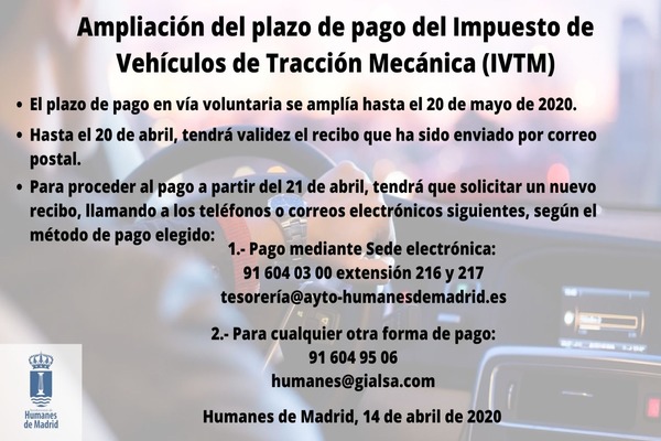 Para realizar el pago a partir del 21 de abril habrá que solicitar un nuevo recibo