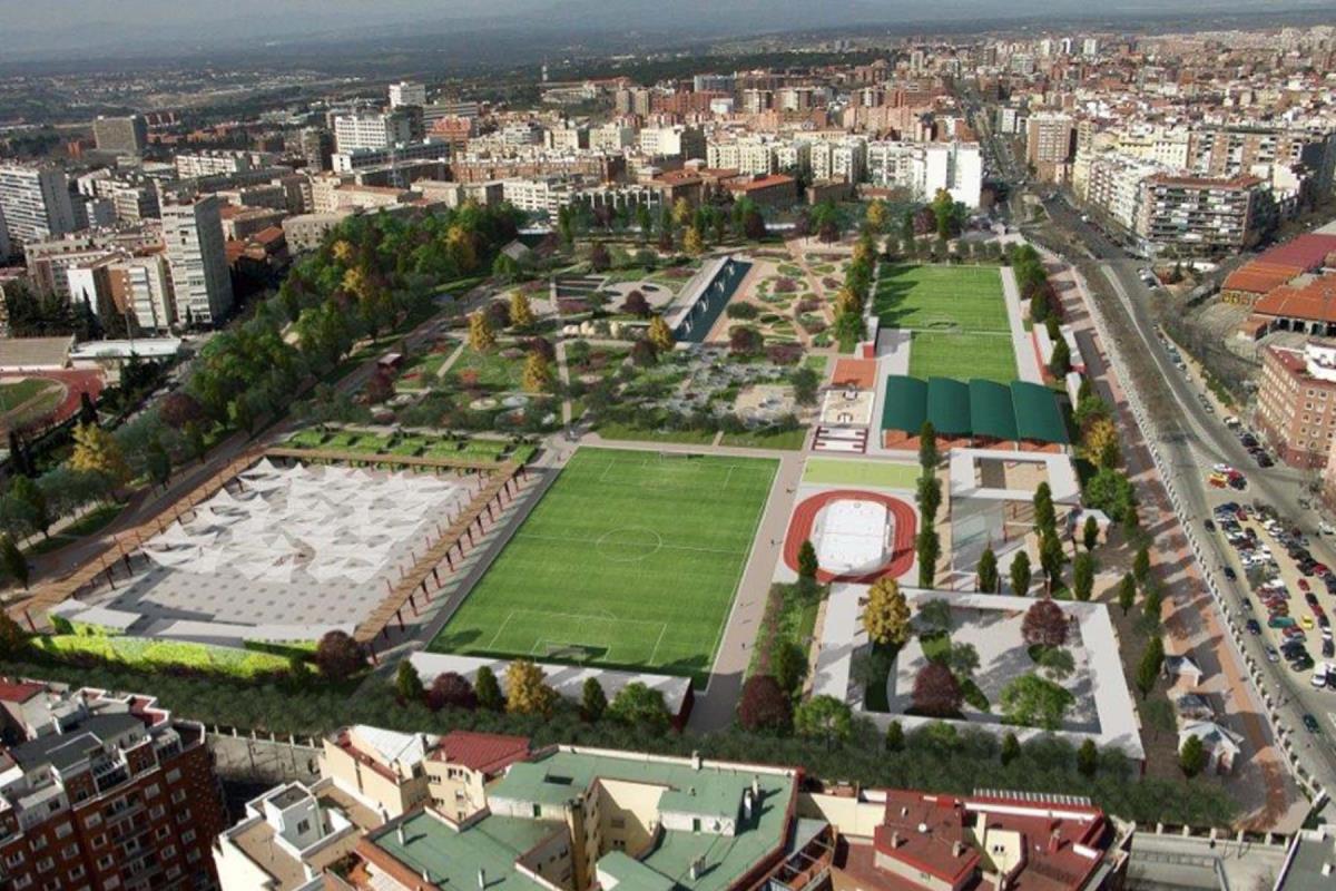 El área donde se asentará el parque alberga debajo uno de los grandes depósitos de agua de Madrid que da servicio desde 1915