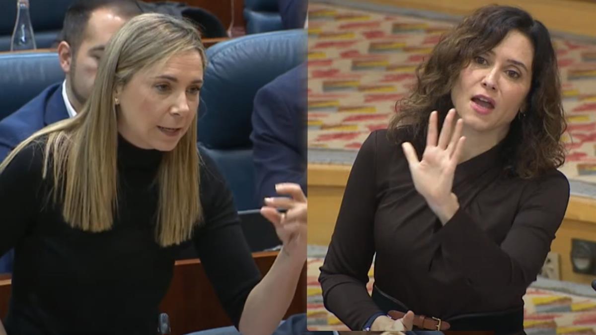 La portavoz del PSOE en la Asamblea saca a la palestra algunas iniciativas del Gobierno mientras chasquea los dedos a la presidenta, "aquí, estese atenta"