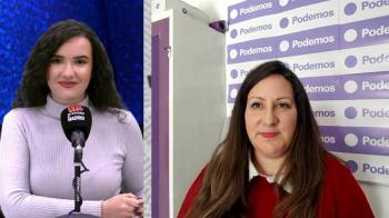 La portavoz de Podemos y exconcejala de Igualdad, Carla E. Valero, denuncia "el retroceso del PSOE"