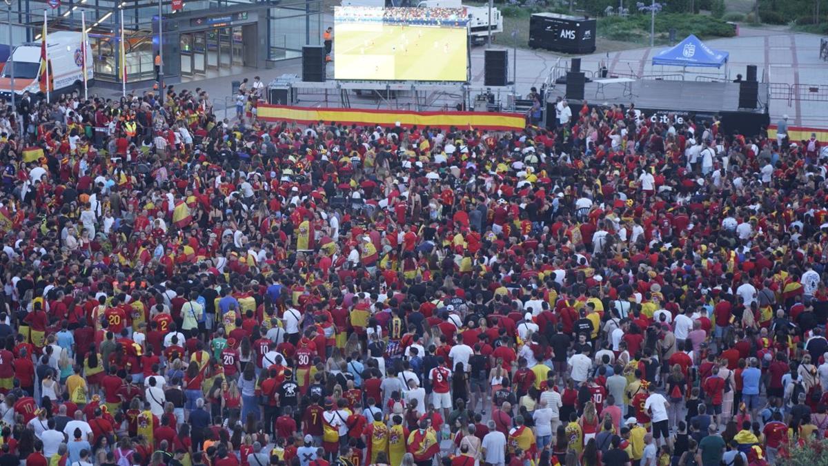 Más de 6.000 personas vivieron en directo la final de la Eurocopa