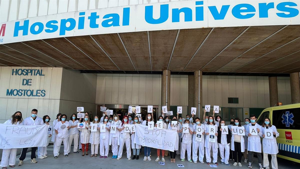 A partir del día 10 de mayo los especialistas se concentrarán para denunciar la temporalidad laboral en el Sermas