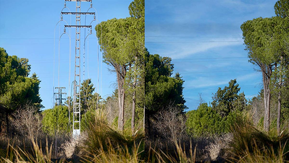 Se trataba de 640 metros de línea eléctrica 