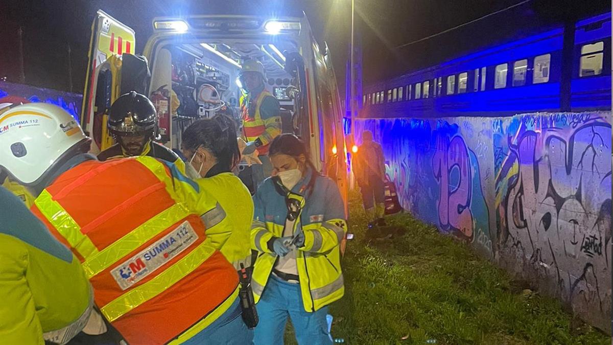 Un joven de 27 años fue golpeado por un tren