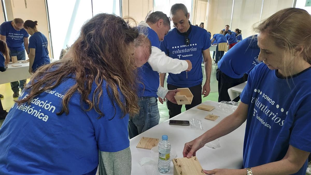 Voluntarios de Telefónica y GN Medio Ambiente las han construido 