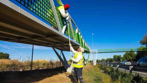 Comienzan las obras de la pasarela sobre la M-506