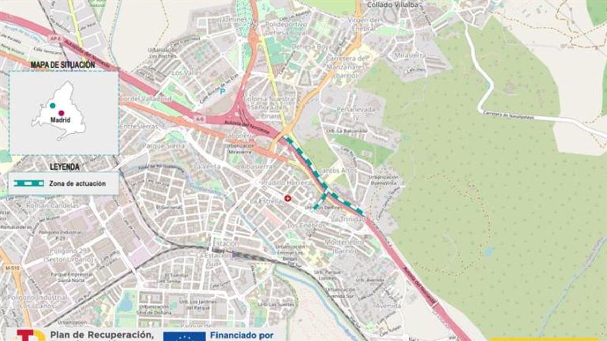 Adjudicará 620.500 euros para esta obra en su paso por Collado Villalba