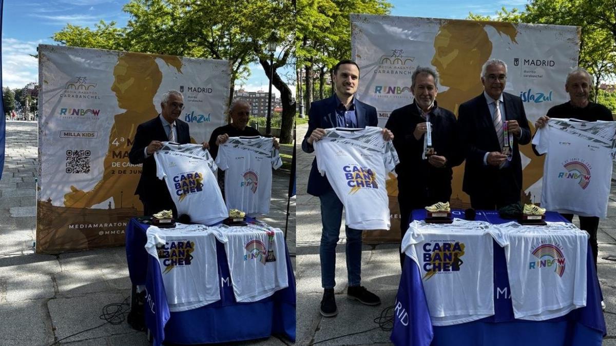 El concejal Carlos Izquierdo ha presentado, junto con Fermín Cacho, el recorrido de la prueba que tendrá lugar el 2 de junio en Madrid Río
