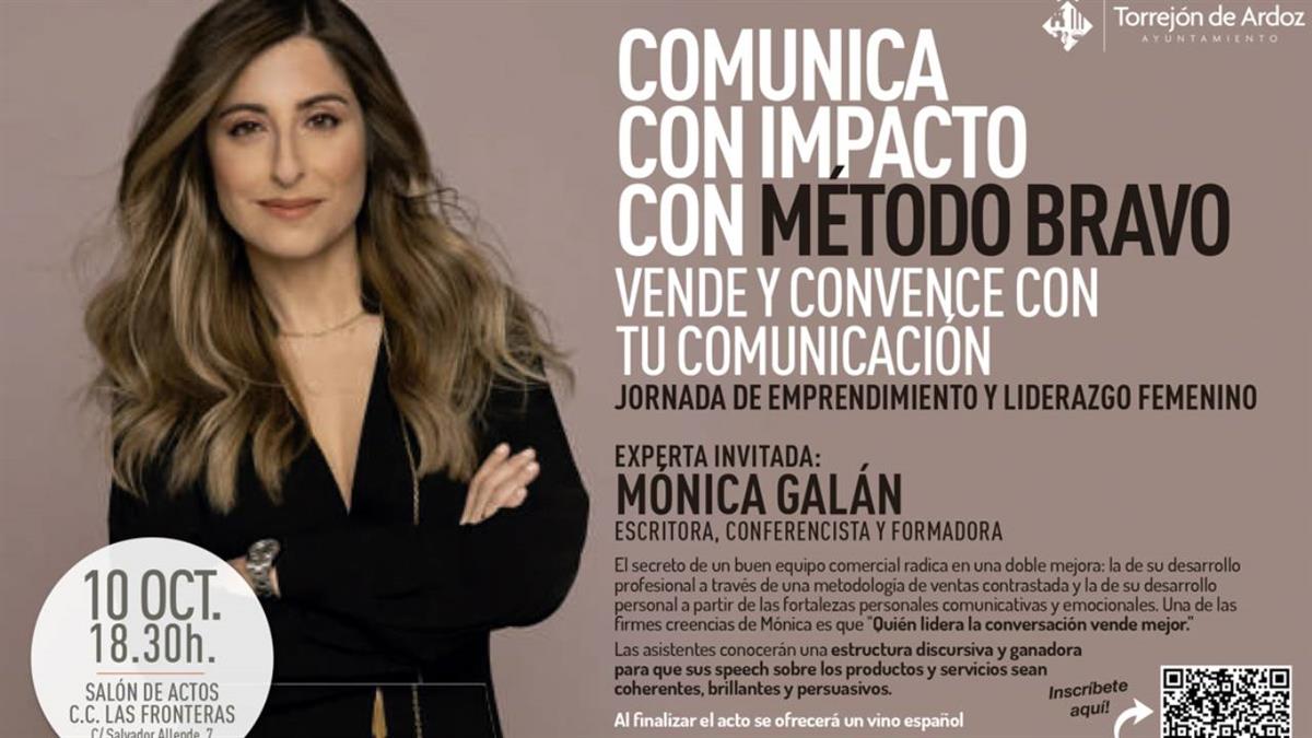 Estará impartida por la escritora, conferenciante y formadora, Mónica Galán