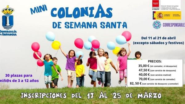 Humanes organiza mini-colonias urbanas para Semana Santa