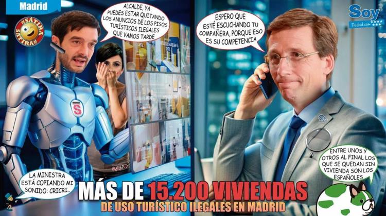 Consumo detecta 15.204 viviendas de uso turístico ilegales en Madrid