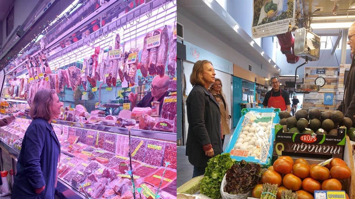 La concejala de Salamanca ha visitado hoy este mercado municipal seña de identidad del barrio de La Guindalera
